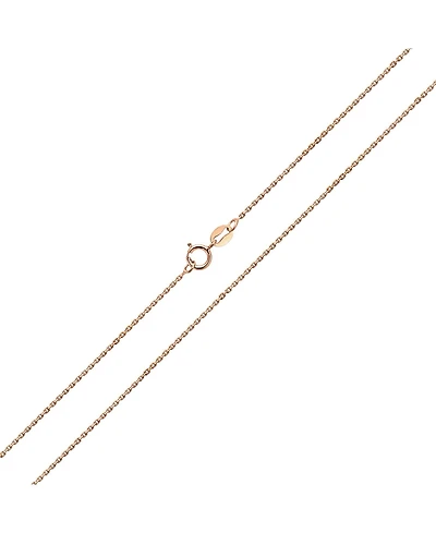 Bling Jewelry Rose Gold Plated .925 Sterling Silver Cuban Cable Link Chain Necklace for Women - 1mm Thin, Nickel-Free 18 Inch
