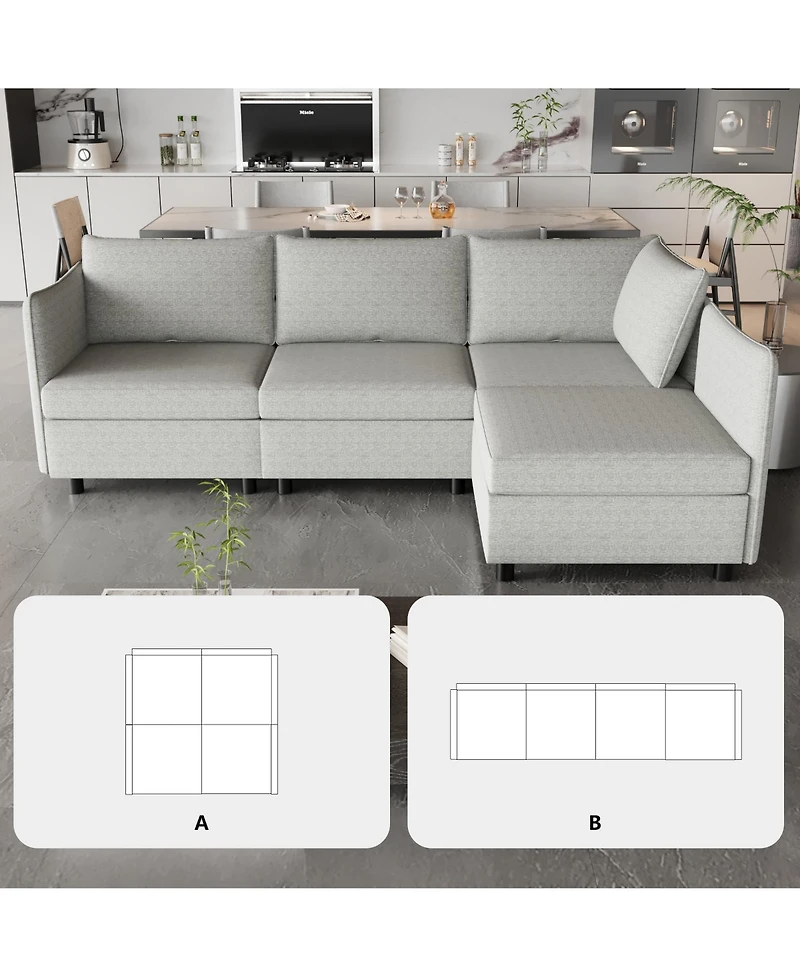 Streamdale Modular Sofa with Storage & Sleeper Options