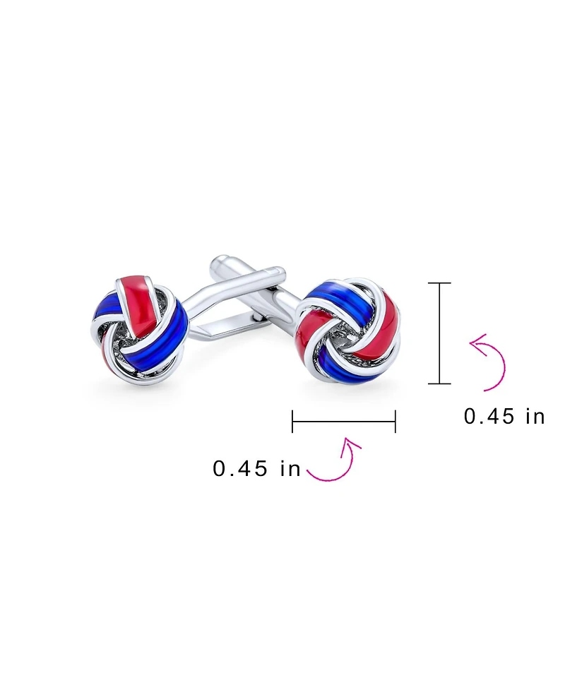 Bling Jewelry Knot Woven Rope Twist Shirt Cufflinks Stainless Steel