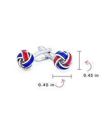 Bling Jewelry Knot Woven Rope Twist Shirt Cufflinks Stainless Steel