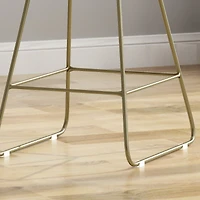 Streamdale Geometric Counter Stools with Waterproof Cushions