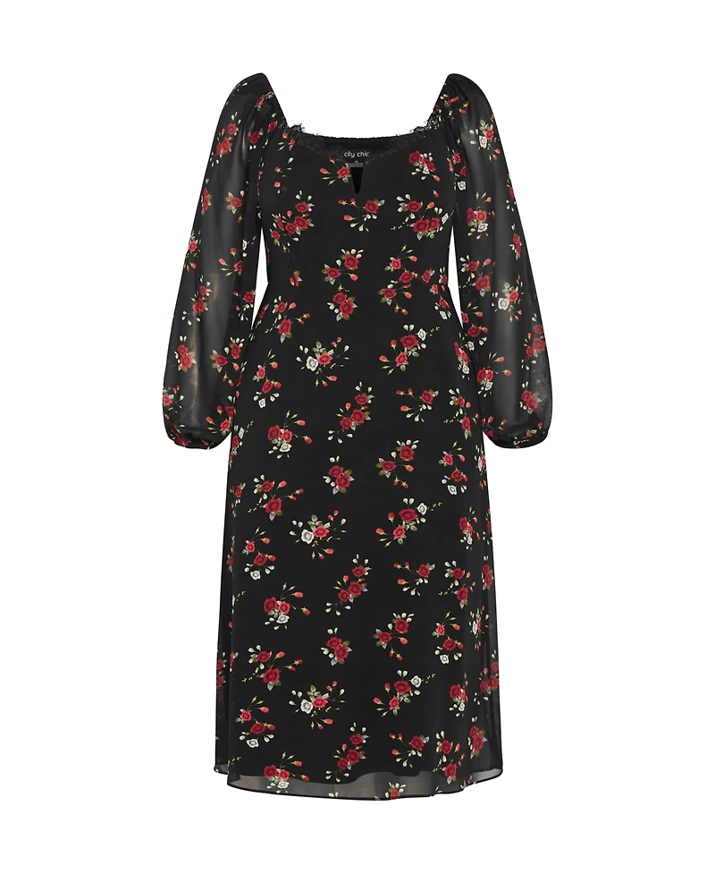City Chic Plus Size Orla Print Dress