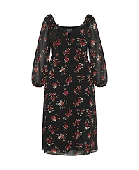 City Chic Plus Size Orla Print Dress