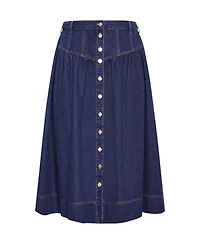 City Chic Plus Ari Denim Skirt