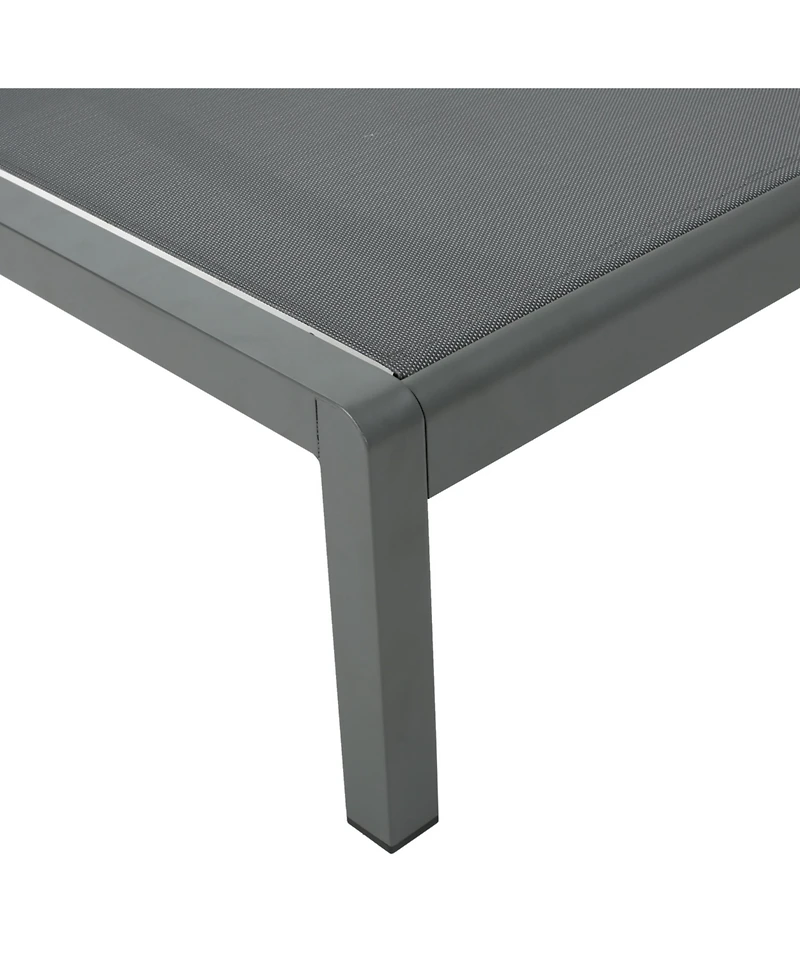 Cape Coral Kd Chaise Lounge Grey