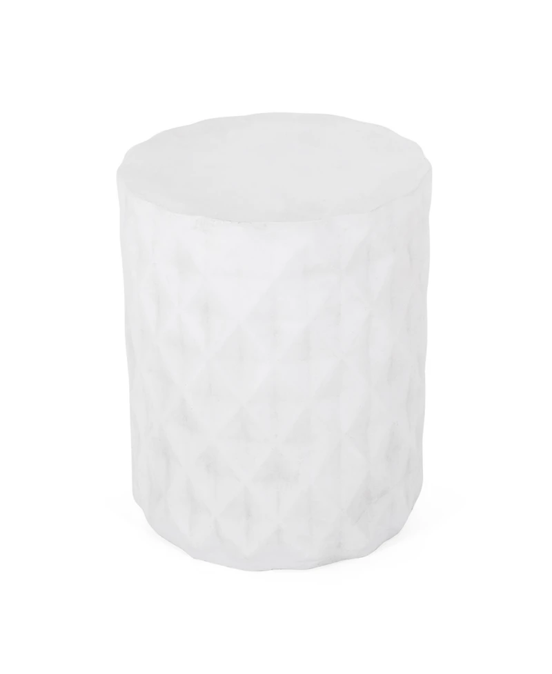Streamdale Geometric Concrete Side Table Lightweight, Sturdy, No Assembly