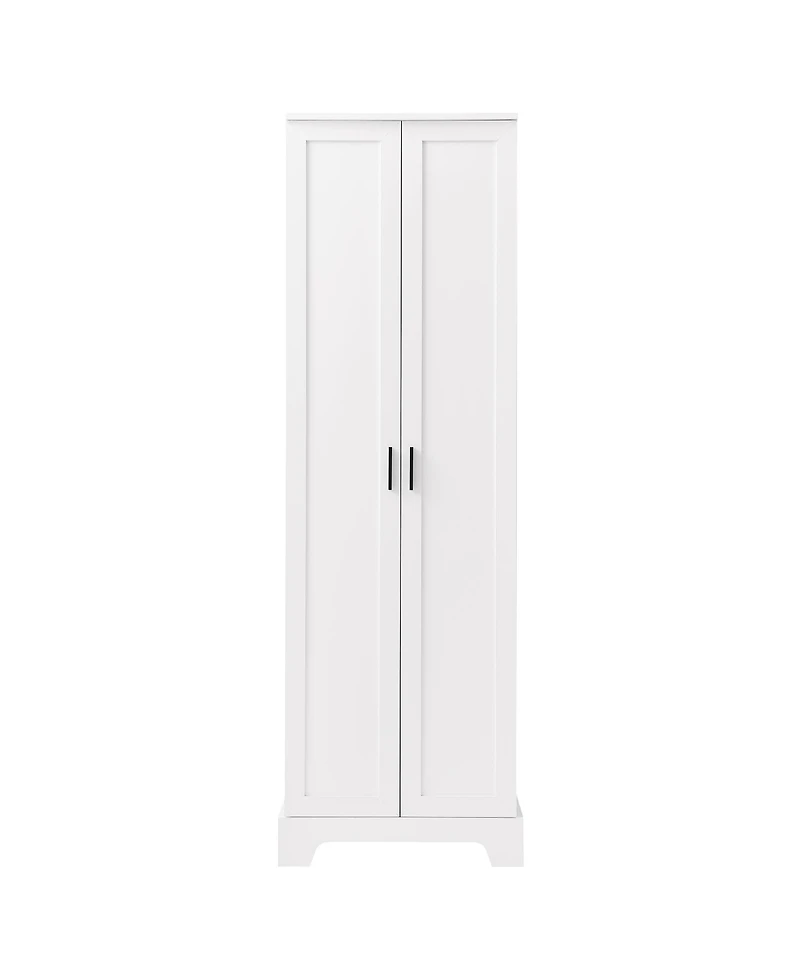 Storage Cabinet with Two Doors for Bathroom, Office, Adjustable Shelf, Mdf