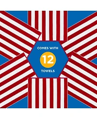 Ben Kaufman Striped Towel - Absorbent, 100% Cotton Towels - Oversized Towels for Beach Essentials - Quick-Dry Swimming Towels