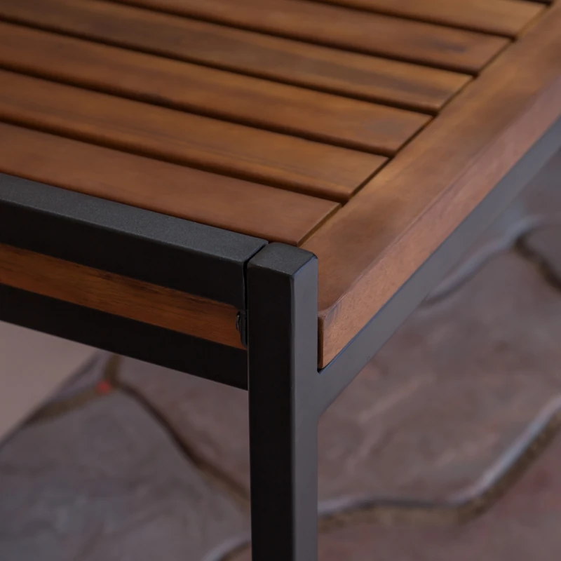 Streamdale Acacia Wood Bench Chic Style, Iron Strength