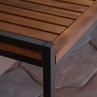 Streamdale Acacia Wood Bench Chic Style, Iron Strength