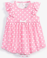First Impressions Baby Girls Dot-Print Skirted Sunsuit, Exclusively at Macy's