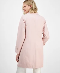 Michael Michael Kors Petite Single-Breasted Reefer Trench Coat