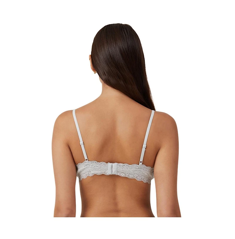 Cotton On Women's Lace Triangle Padded Bralette