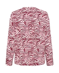Olsen Women's Swirl Print Tunic Blouse