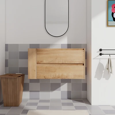 Streamdale 36" Wall-Mount Vanity with Soft-Close Drawer