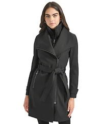 Calvin Klein Women's Long Sleeve Belted Wrap Coat