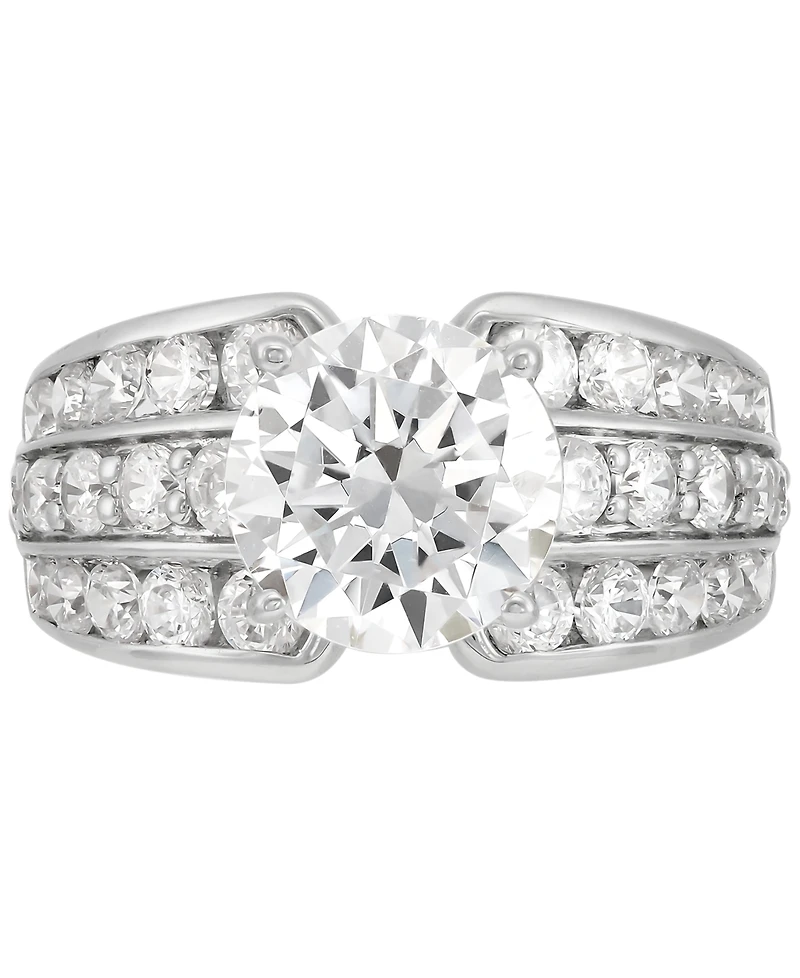 Grown With Love Certified Lab Multirow Engagement Ring (4-1/2 ct. t.w.) 14k White Gold