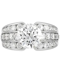 Grown With Love Certified Lab Multirow Engagement Ring (4-1/2 ct. t.w.) 14k White Gold