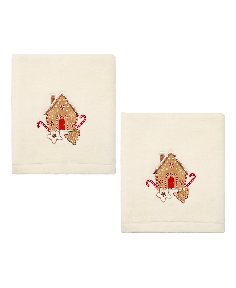 Avanti Gingerbread Cotton Hand Towel Set, 28" x 16"