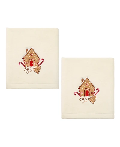 Avanti Gingerbread Cotton Hand Towel Set, 28" x 16"
