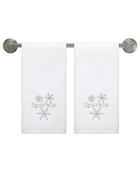 Avanti Snowflake Cotton Hand Towel Set, 28" x 16"