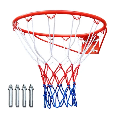 Streamdale 18" Steel Basketball Rim with Net (Easy Install)