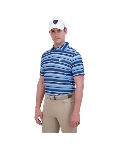 Ben Sherman Men's Sport Multi Stripe Tech Jersey Sports Fit Polo Shirt