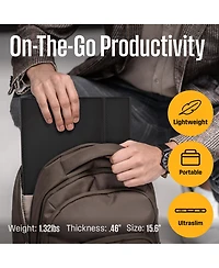 Westinghouse 15.6 Inch Portable Monitor for Laptop & Travel, 1080p, 60Hz, Ips Display, Full Hd Portable Travel Monitor with Magnetic Protective Cover,