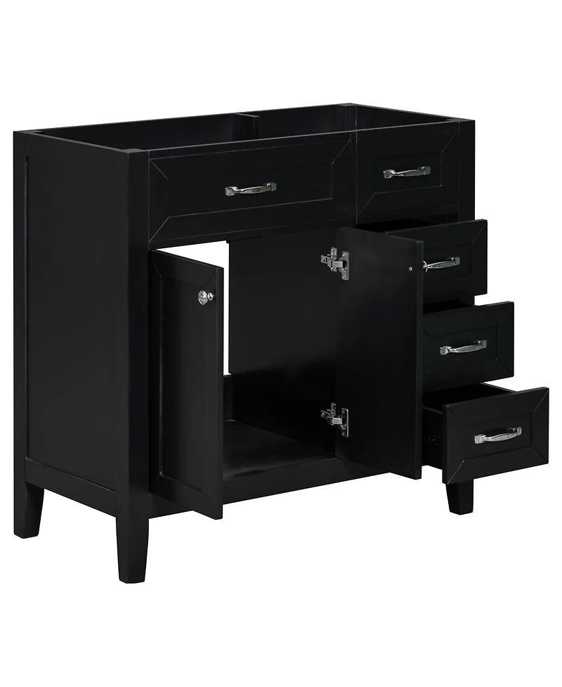Streamdale 36" Black Vanity Cabinet Base Only