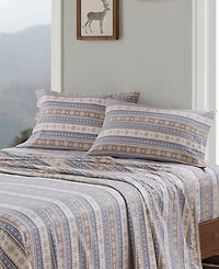 Woolrich Printed Flannel 3-Pc. Sheet Set, Twin