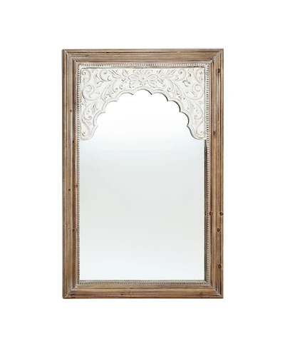 LuxenHome Wood Framed Rectangular Accent Wall Mirror