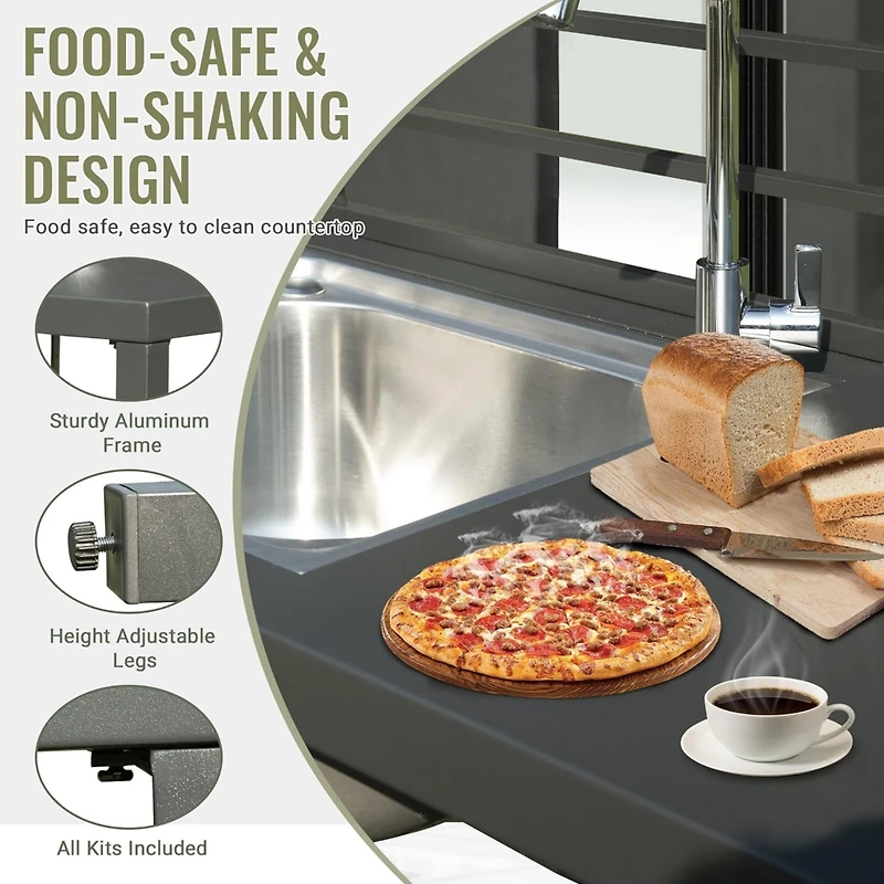 Streamdale Outdoor Kitchen Island w/Sink, Storage & Cover