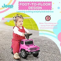 Kids Ride on Push Car, with Engine Sounds & Under-Seat Storage, Foot-to-Floor Ride on Sliding Car with Horn, Sit and Scoot Ride on Toy, Ages 1.5-3 Yea