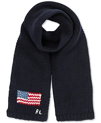 Polo Ralph Lauren Men's Intarsia Flag Scarf