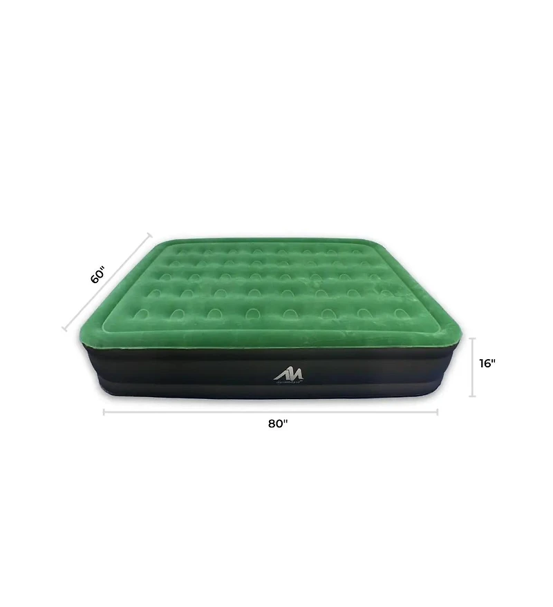 Nature Nest Portable Blow Up Queen Air Mattress with Built-In / Detachable Pump