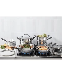 Cuisinart Radiant Pro Stainless with Brushed Titanium Finish Cookware Set, 11-Pc.