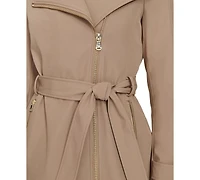 Calvin Klein Women's Long Sleeve Belted Wrap Coat