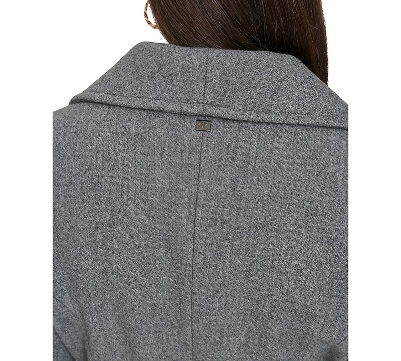 Calvin Klein Women's Double-Breasted Belted Coat