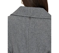 Calvin Klein Women's Double-Breasted Belted Coat
