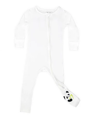 Bellabu Bear Baby Boys or Girls, Milk White Convertible Footie