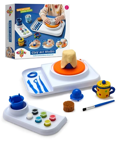 Geoffrey's Toy Box Motorized Pottery Wheel Clay Art Studio Set
