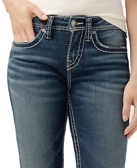 Silver Jeans Co. Women's Suki Mid Rise Curvy Fit Bootcut