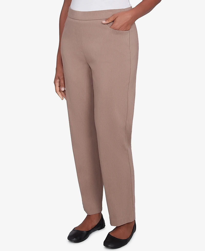Alfred Dunner Petite Telluride Millennium Faux Fly Front Average Length Pants