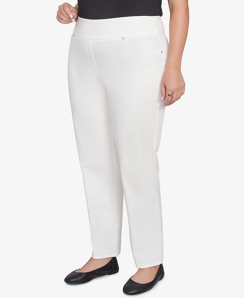 Ruby Rd. Plus Soft Hand Twill Bi-Stretch Pull-On Pants