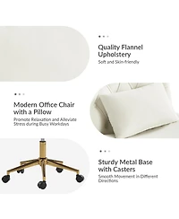 Hulala Home Sinclair Modern Office Chair with Sgs International Certified Stainless Steel Gas Spring
