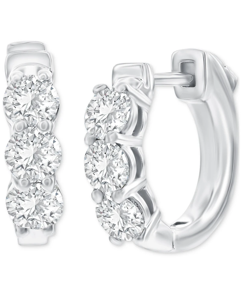 Diamond Hoop Earrings (1-1/2 ct. t.w.) 14k White or Yellow Gold