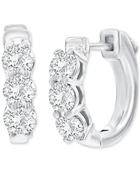 Diamond Hoop Earrings (1-1/2 ct. t.w.) 14k White or Yellow Gold