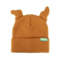 Scooby Doo Men's Embroidered Brown Acrylic Knit Cuff Beanie
