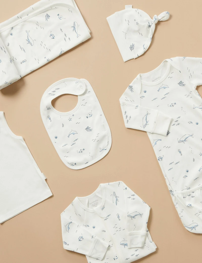 Purebaby Baby Boys Newborn Hospital Pack 6 Piece