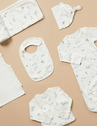 Purebaby Baby Boys Newborn Hospital Pack 6 Piece